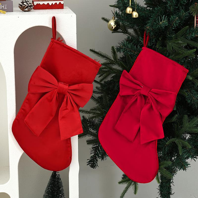 Christmas Tree Ornaments, Stockings, Bows, Gift Bags, Fireplace Hangers, Plush Candy Bags, Wall Decorations