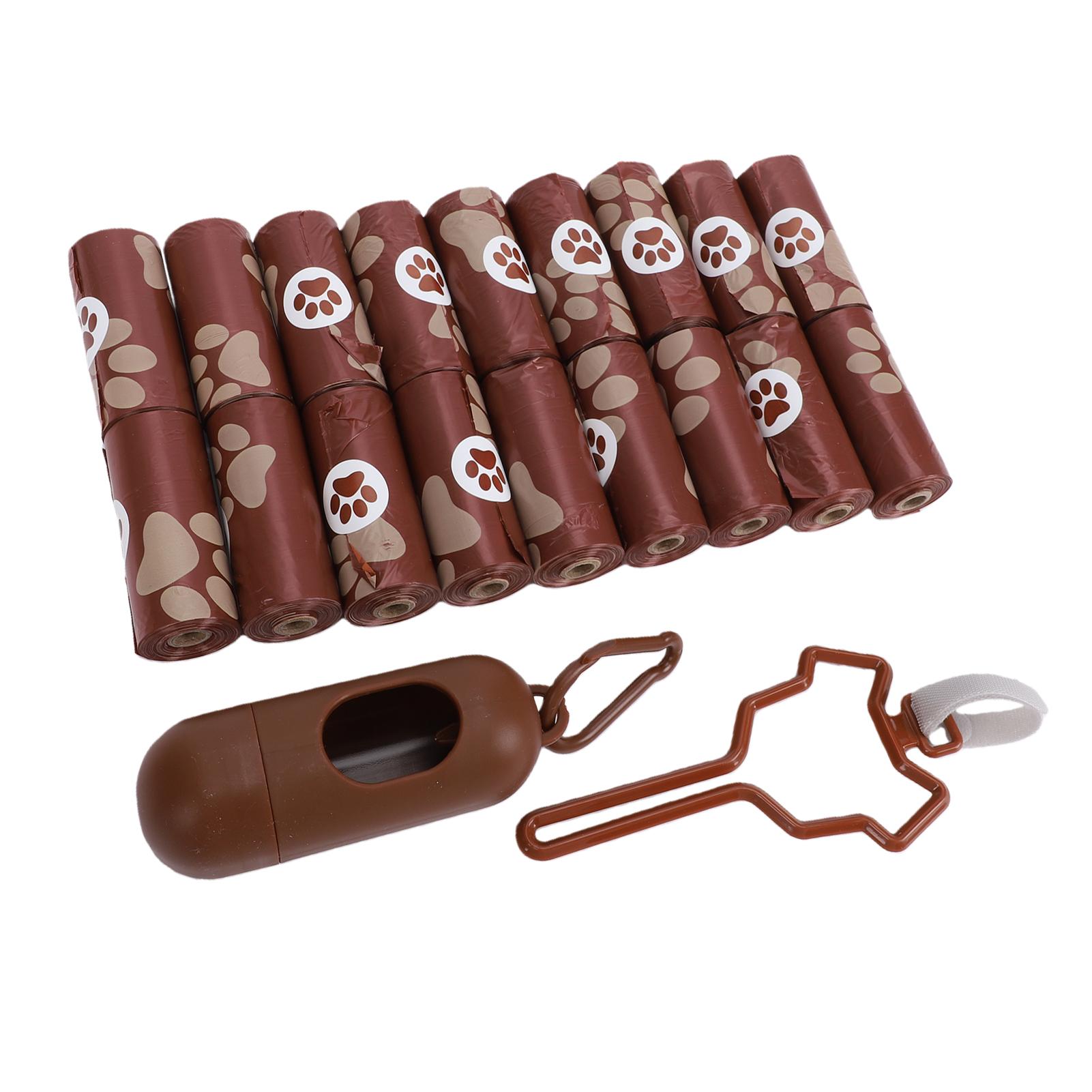 

18 Rolls Dog Waste Bags Thick Waterproofing Leak Proof Scented Dog Waste Bags with Dispenser and Clip Type 1