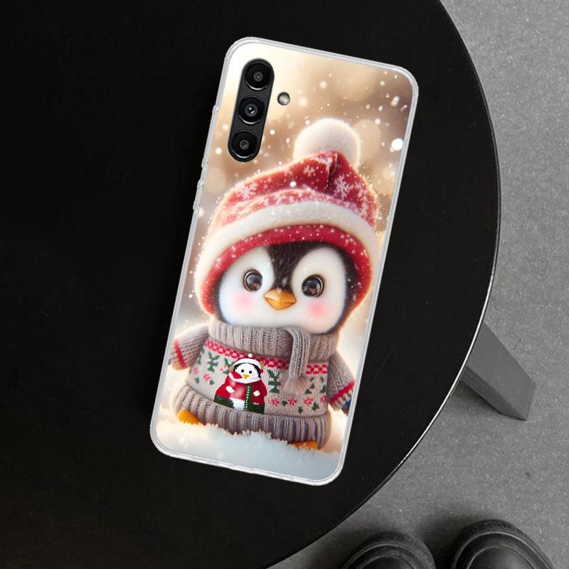 Weihnachts Pinguin Handyhülle Cover für Samsung Galaxy A17 A16 A26 A36 A56 A57 A37 A15 A25 A35 A55 A14 A24 A34 A54 A13 A23 A33 A5