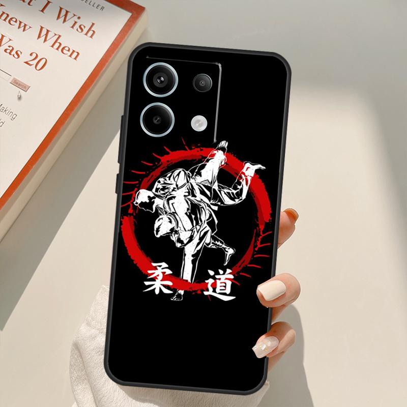 Japanese Martial Arts Judo Funda For Xiaomi Redmi Note 14 Pro 9 10 11 12 13 Pro 11S 12S Case For Redmi 14C 10C 12C 13C