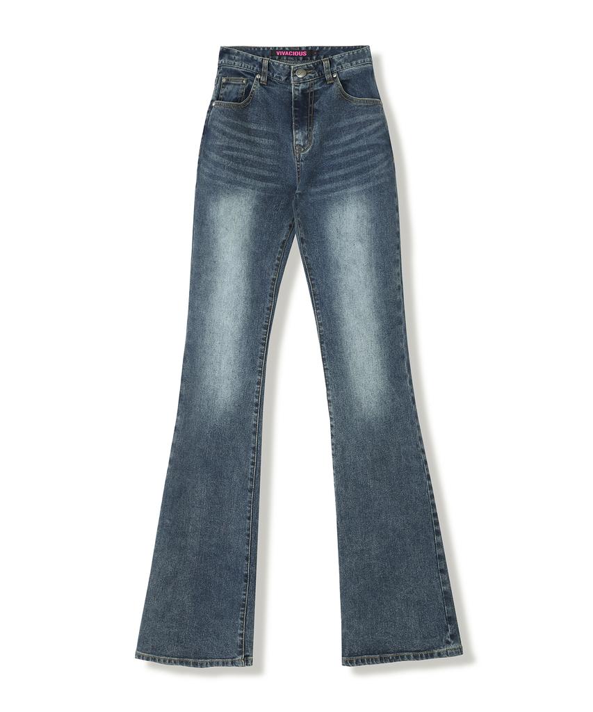 VIVACIOUS Noel Bootscut Denim Pants Light Blue