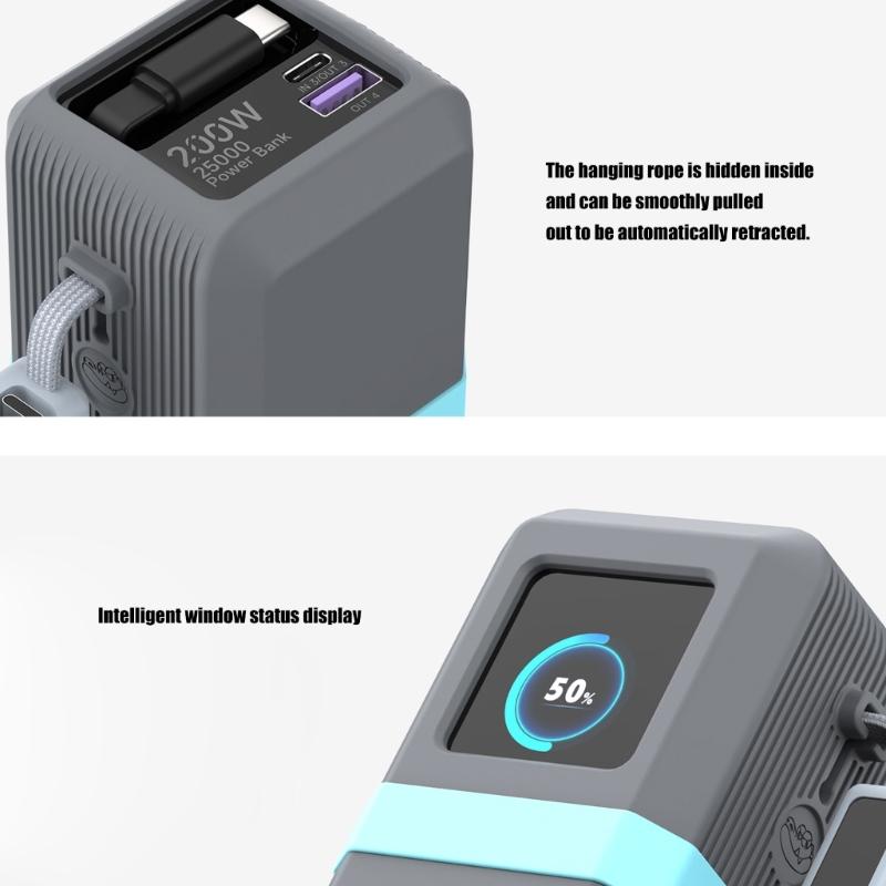 Silicone Case for 200W 25000mAh PB728 Power Banks Portable Chargers Protective Case Travel Carrying Case Storage Bag