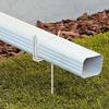 2 pièces Support Métallique pour Gouttière Support de Tuyau d'Eau de Pluie Antirouille Stabilisateur Ancrages pour Support de Tuyau