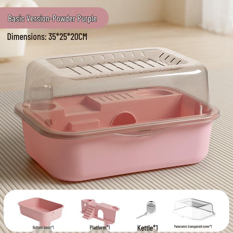 Transparent Luxury Hamster Villa for Golden Bears
