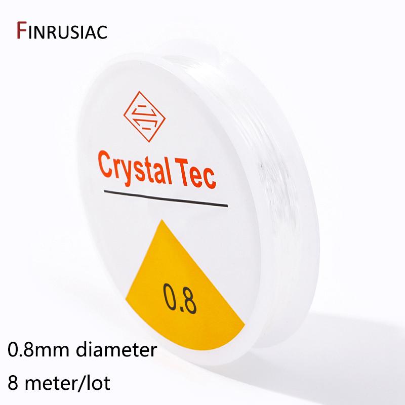 0.4-1.0mm Elastic Cord String Transparent Crystal Elastic Line For Jewelry Making,DIY Bracelet Necklace Beaded Accessories