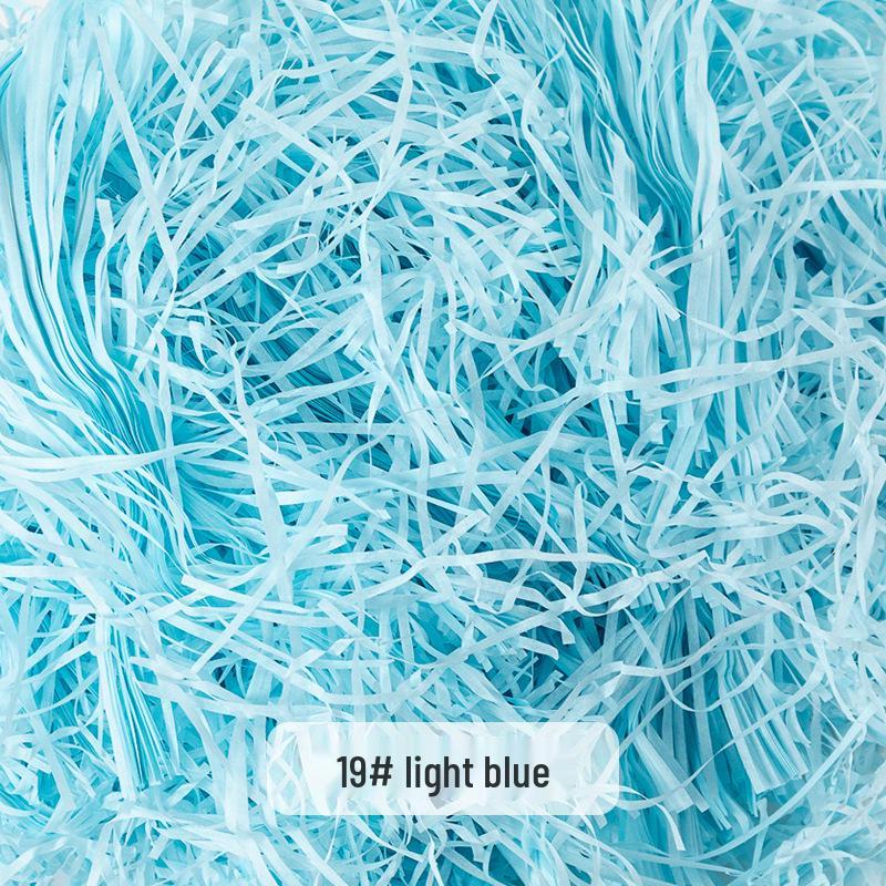 Raffia Grass Filler: Shredded Silk Paper for Candy Box Souvenirs