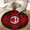 1pc A-AC Milan Print Round Carpet Chair Round Carpet Suitable for Bedroom Living Room Home Decorative Carpet