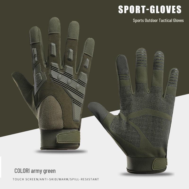Men s Tactical Full Finger Non-slip Breathable Gloves for Combat, Cycling, and Outdoor Sports (Spring/Summer).