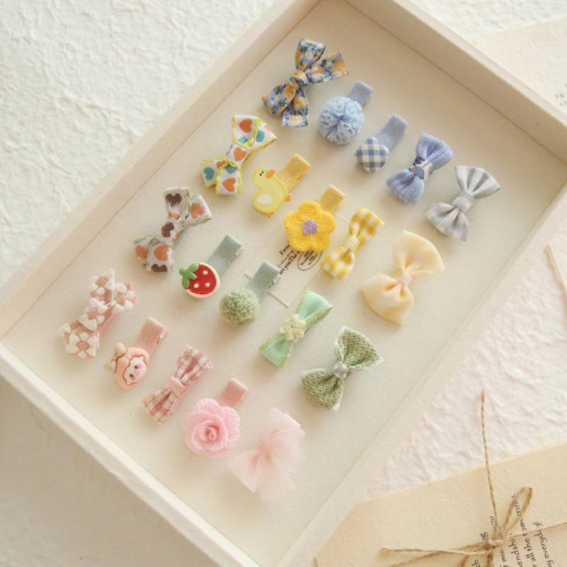 5Pcs Baby Hair Pins for Girls Gift Korean Bear Bunny Kids Hair Accessory Bows Flower Princess Children Girl Hairclip