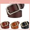 High-quality Men's Leather Belt With Copper Buckle Vintage Retro Style