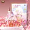 Moonlight Society Star Moon Castle Small Particle Building Blocks Decoration Assembly Diy Building Toys Girl Birthday Gift