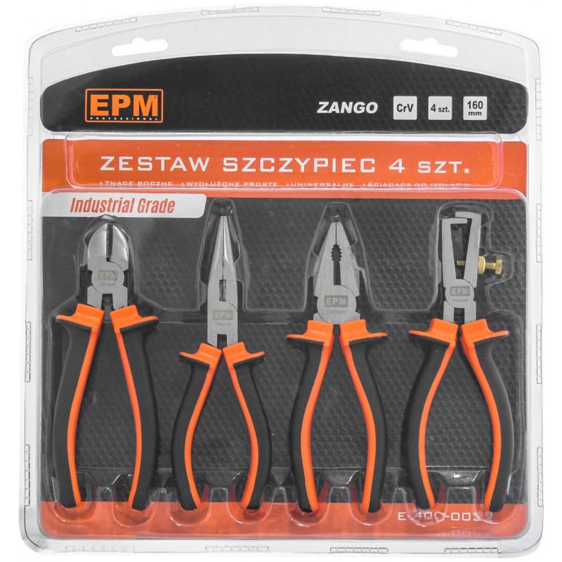 4-Piece Pliers Set 160Mm Crv Zango - E-400-0039