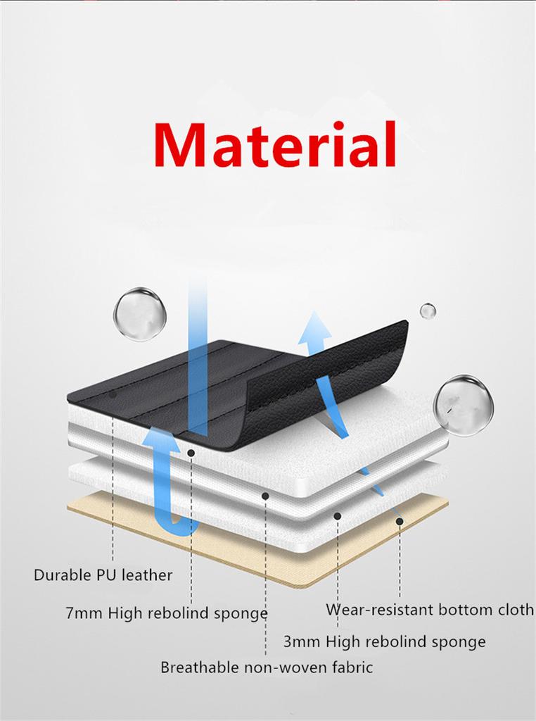 Luxury PU Leather car Cushion Seat Covers Car-styling Full Surrounded Front+rear Cushion 5-Seats For all Seasons