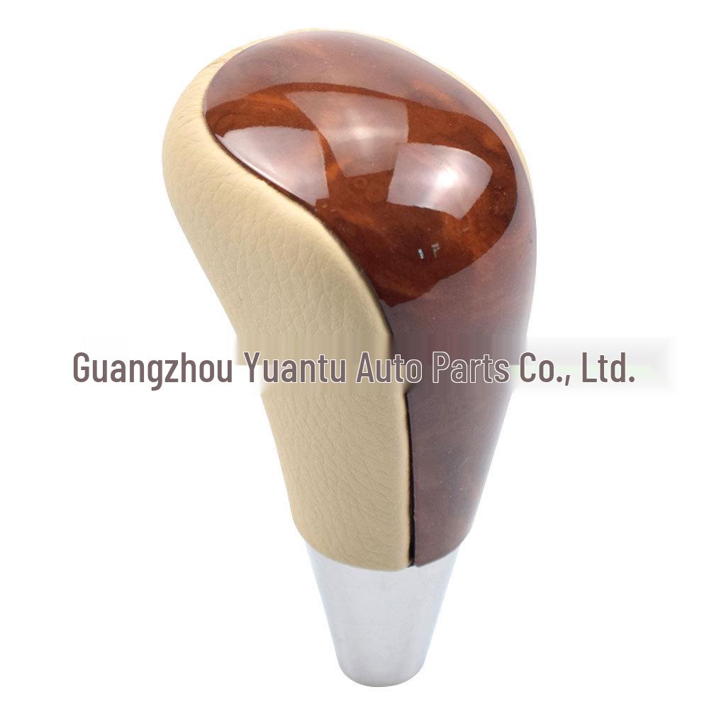 Peach Wood Shift Knob for Toyota Corolla, Camry, Harrier, Crown, and Land Cruiser