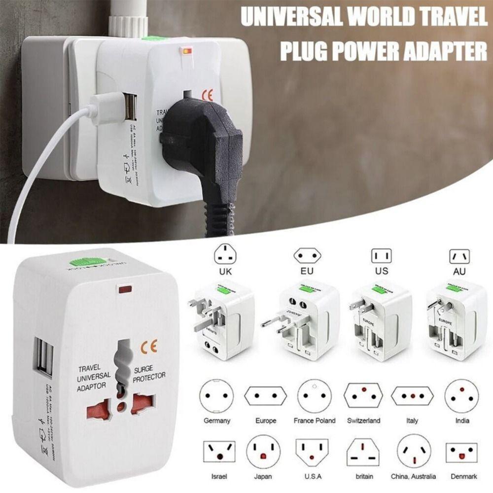 

1Pcs Socket Connector Travel Adapter Universal AC Power Charger Adapter New Conversion Plug without USB