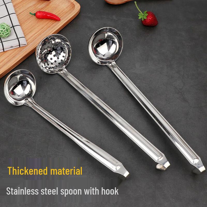 Homeglen Thickened Stainless Steel Long Handle Soup Spoon