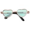 Vintage Doll Sunglasses For Doll Accessories Heart Metal Glasses Photo Prop Pet Glasses Toy 9.5cm Miniature Doll Sunglasses