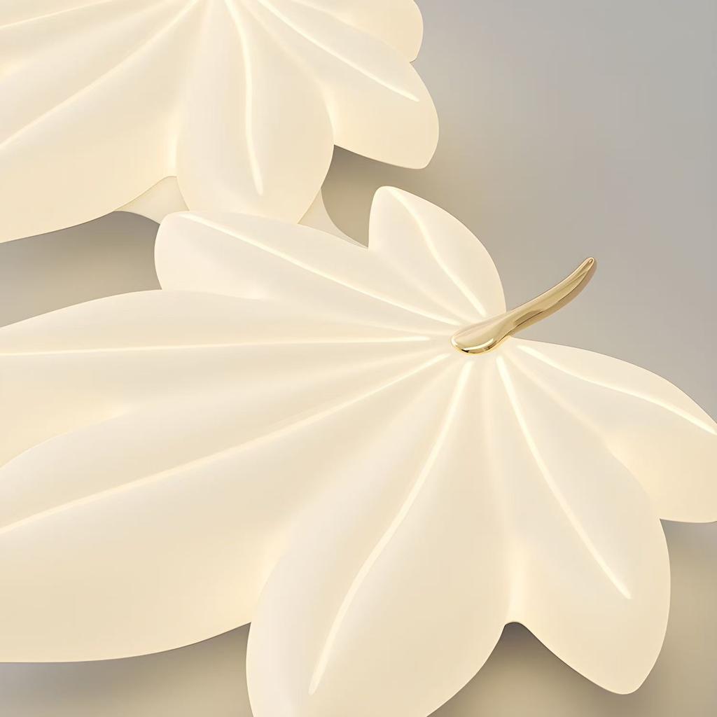 Living Room Light, Ceiling Light, Warm and Romantic, Master Bedroom Room Light, Creative and Personalized Maple Leaf Ceiling Light