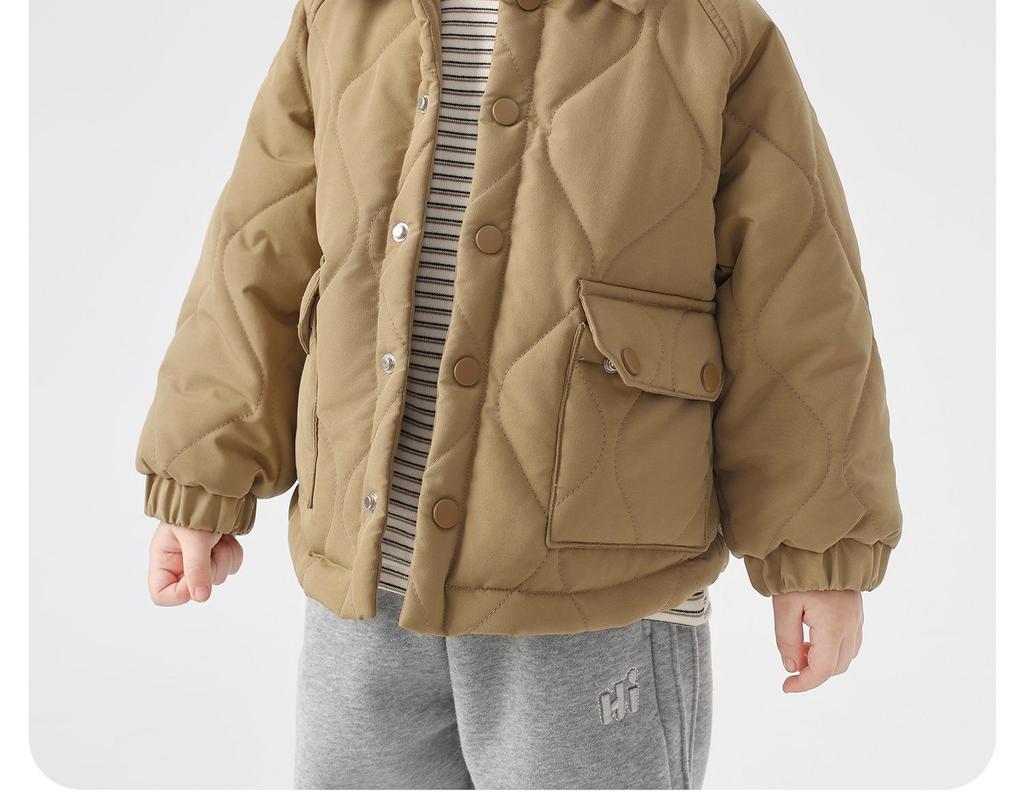 European Boys' Quilted Cotton Jacket – Winter 2025 Children & Toddler Wear
