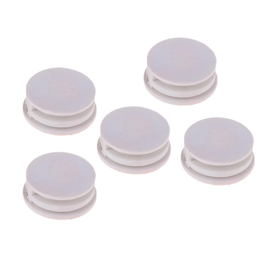 5 Pieces Surfing Surfboard Leash Cup Repair Plug Stainless Steel Bar (White)