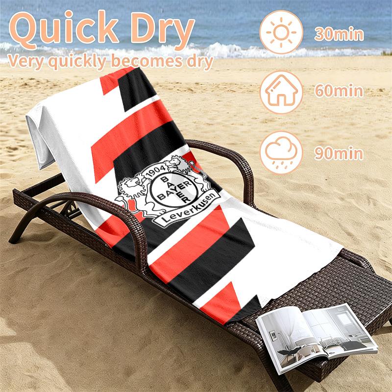 Bayer Leverkusen Beach towels also serve as bath towels summer essential a musthave for the outdoors the beach and the pool