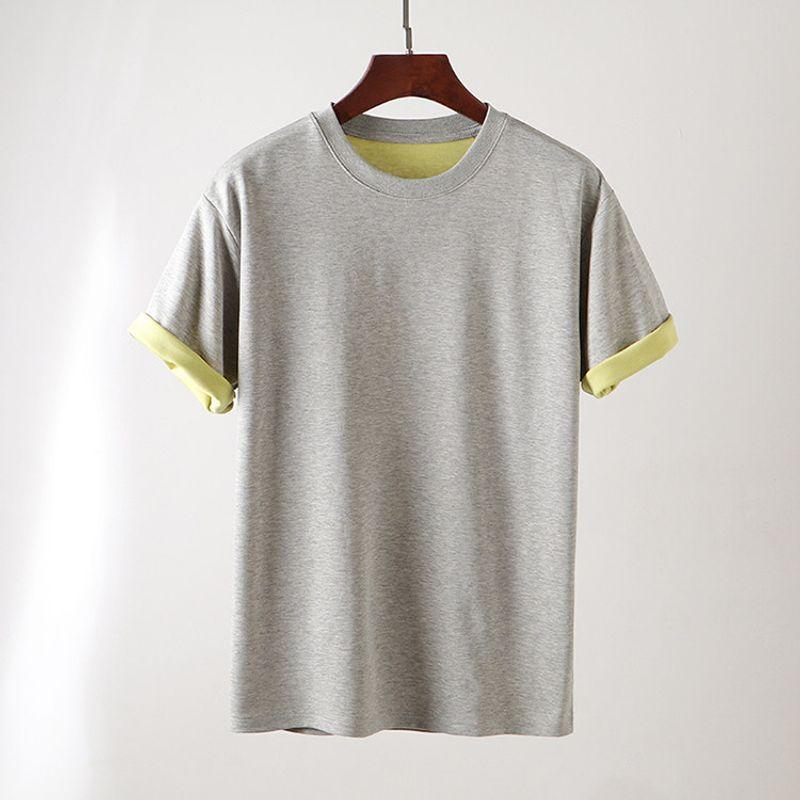 Foreign Trade Export to Domestic Sales American vintage Heavy Cotton Short sleeve T-shirt Men's Summer Men's Bottoming T-shirt