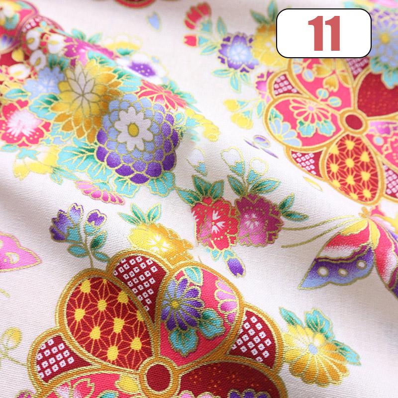 100x150cm Oriental Style Crane Prints Bronzing Fabric Japanese Sea Wave Koi Cotton Fabric For Sewing Quilting Patchwork DIY