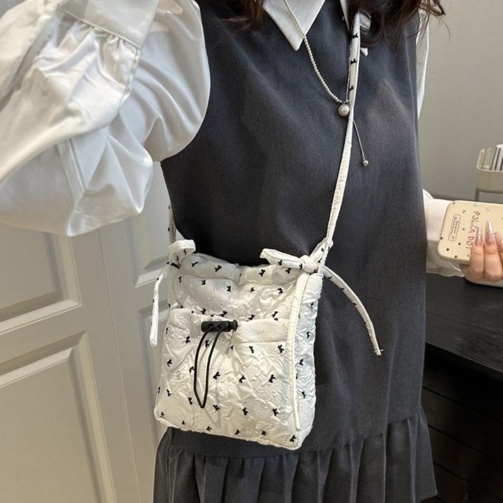 Coin Pouch Women Crossbody Bag Versatile Mobile Phone Pack Casual Bow Shoulder Bag Daily