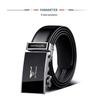 Men's High-End Cowhide Leather Belt with Automatic Buckle - Fashionable Gift for Young Professionals