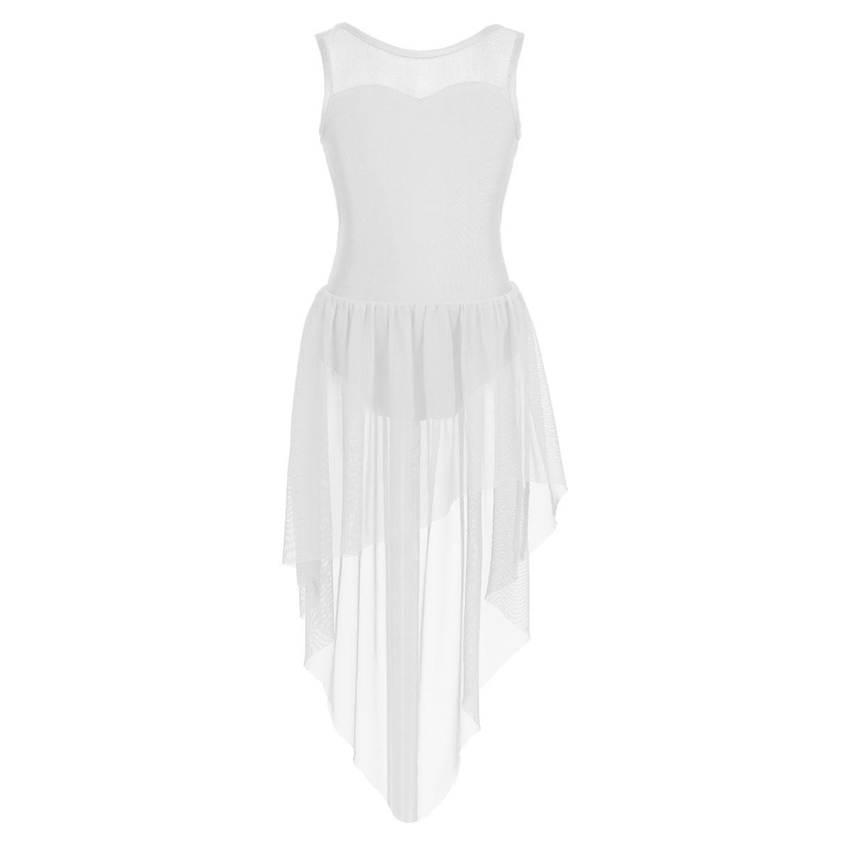 

Танцевальное платье для девочек 3-14 лет. Расцветки в ассортименте 9-10 Years белый