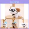 Plush Dog Keychain With Sleepy Glasses Soft Toy For Girls And Teens