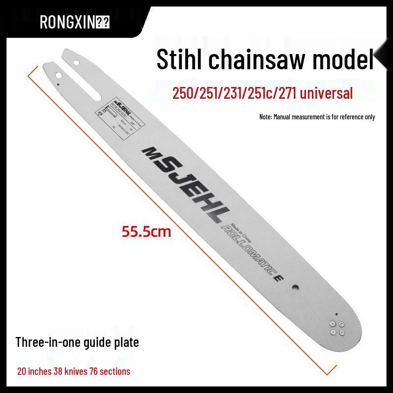 Stihl Chainsaw Guide Bar 3-in-1: Compatible with Models 381, 382, 461, 462, 250, 251, 170, 180.