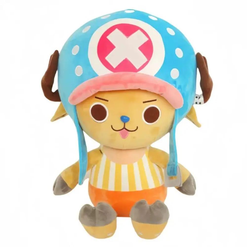 New Anime One Piece Chopper Plush Doll Monkey Luffy Ace Cute Ship Doctor Deer with Hat Anime Movie Peripherals Toy Birthday Gift