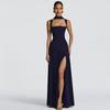Women's Summer 2025 Backless Lace-up Slit Printed Dress - New Fashion Arrival