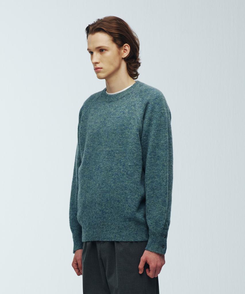 KNITTED Shaggy Dog 100% Wool Round Knit Aurora