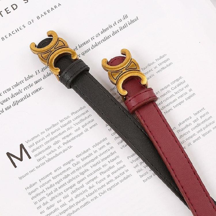 Stylish Women's Belt Waist Decoration with Sophisticated Double Half Arc Buckle for Contemporary Fashion Lady Girls