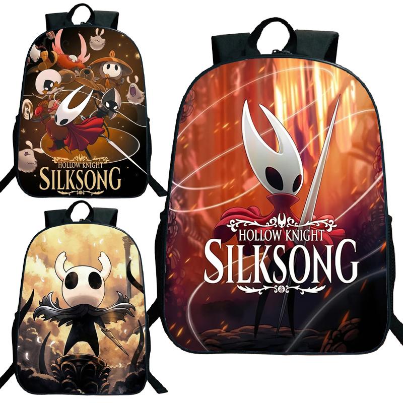 Hollow Knight 2 Backpack Silksong School Bag Hornet Fridge Magnet Boy Children Kid Child Teenager Schoolbag Primary Bookbag Teen Bagpack