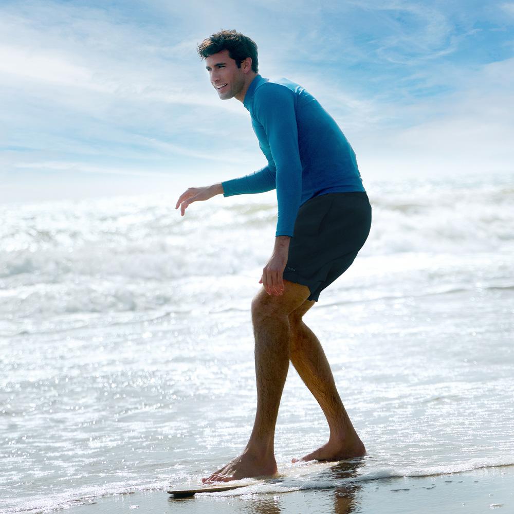 ANDAR Pool & Strand Herren Reißverschluss Rash Guard