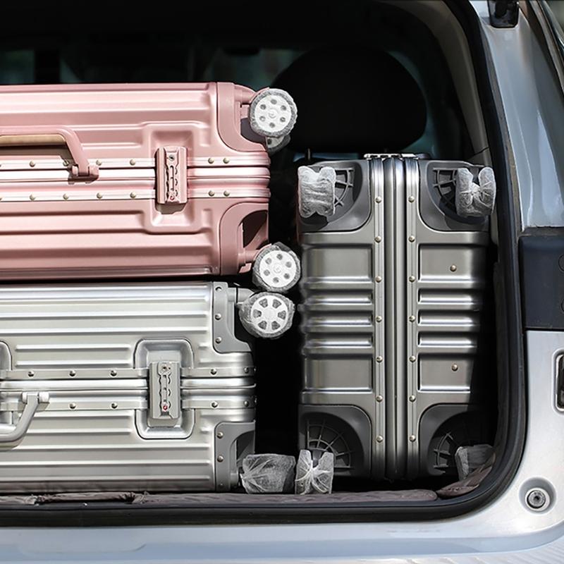 80Pcs Disposable Luggage Wheel Protectors Antislip Wear Resistant Elastic Nonwoven Fabric Covers for Suitcase Wheels