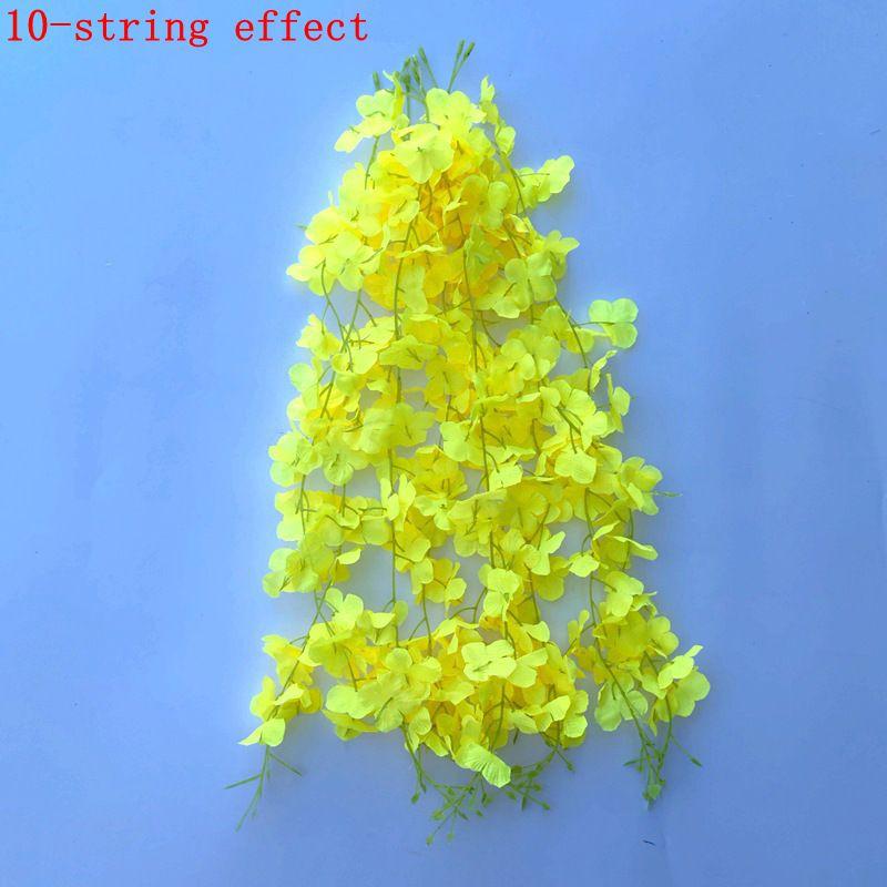 5/10/20Pcs 60cm Artificial Wisteria Hanging Flower Garland Silk Flower Vine for Wedding Party Home Garden Flower Wall Decor