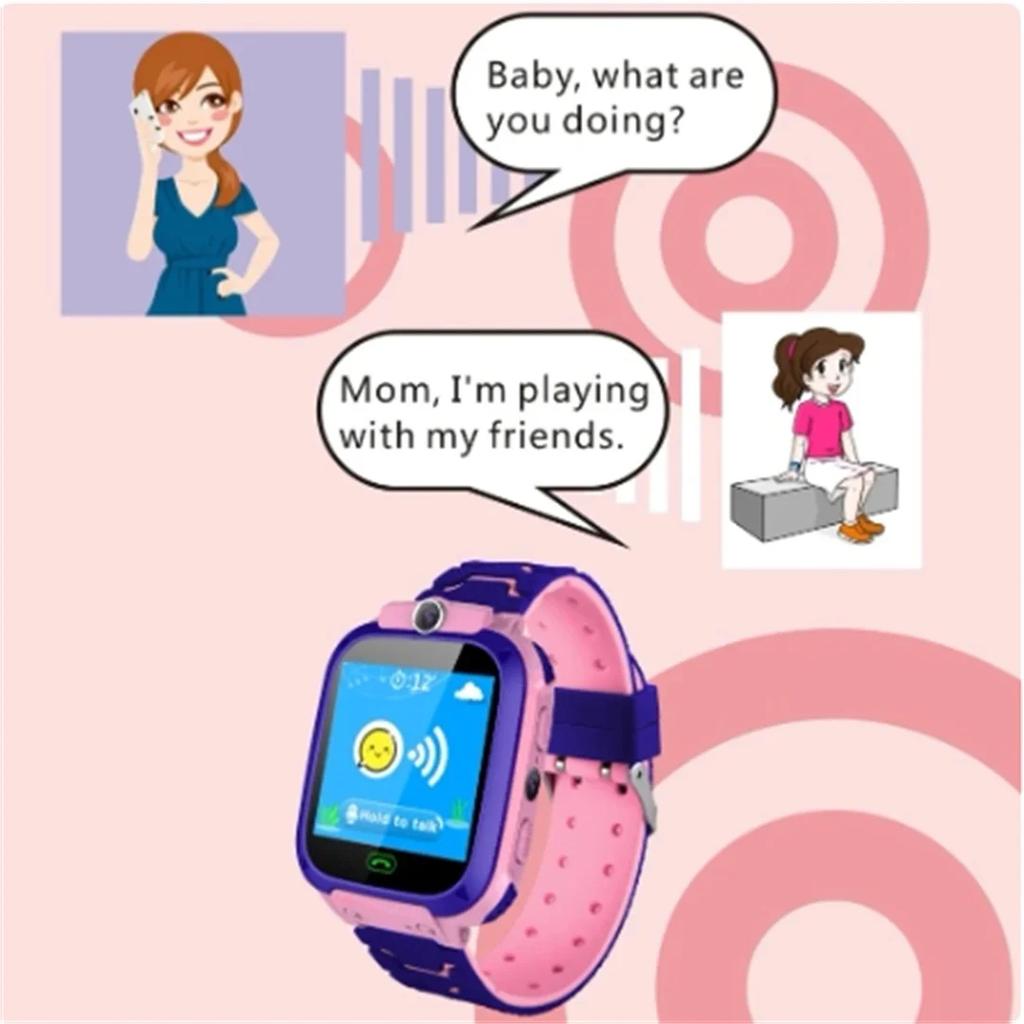 2025 New Kids Smart Watch SOS Call Camera Positioning Two Way Call Voice Chat Waterproof IP67 Children Smartwatch Clock Gift