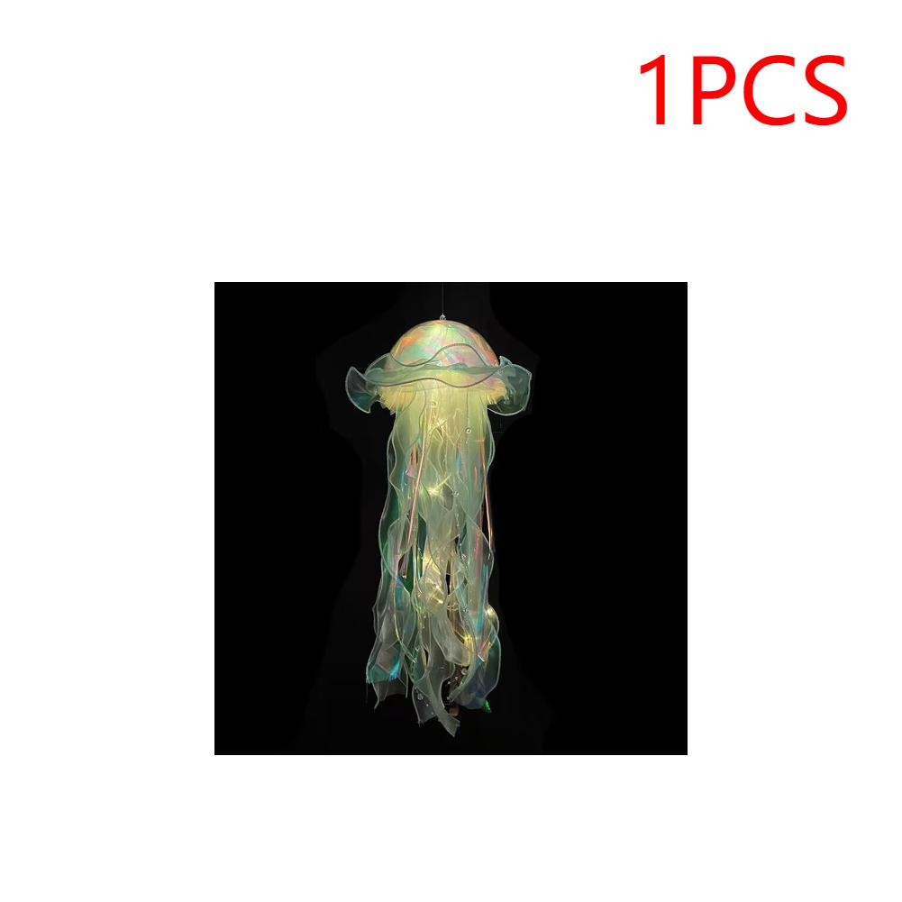 1-5PCS LED Jellyfish Lamp Button Battery Portable Flower Light Atmosphere Decoration Lamp Bedroom Night Lamp For Room Home Decor