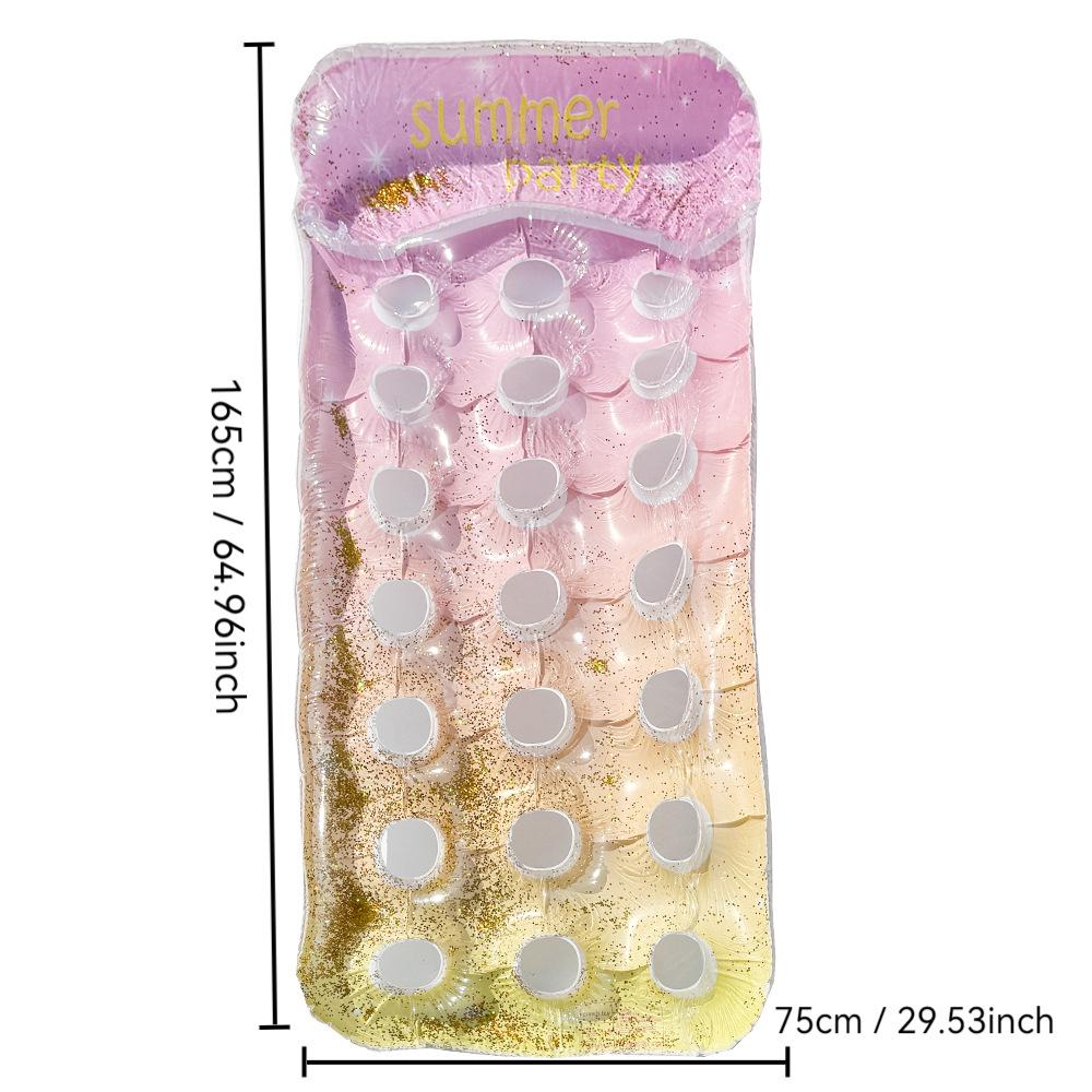 New Style Daisy Stripe Inflatable Pool Float Lounger