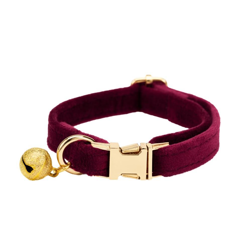 Personalized Plush INS Wind Velvet Cat Collar Velvet Cat Collar Luxury Cat Collar Cat Collar with Name Plate Bell Bow Tie New