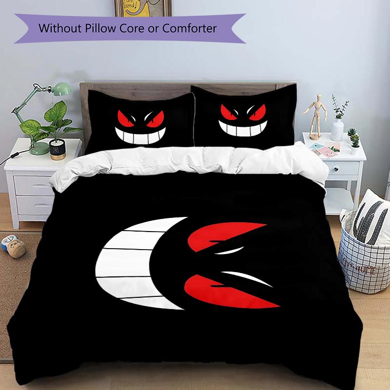 3Pcs Abstract Minimalist Bedding Set Soft Fabric Duvet Cover Pillowcases Home Christmas Xmas Halloween Gift 1 Duvet Cover 2 Pillowcase Y1854