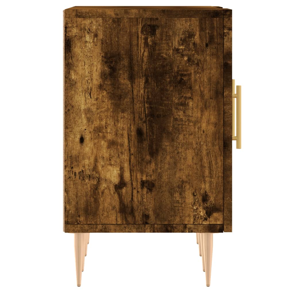 TV Stand Smoked Oak Finish 150 x 30 x 50 cm Engineered Wood