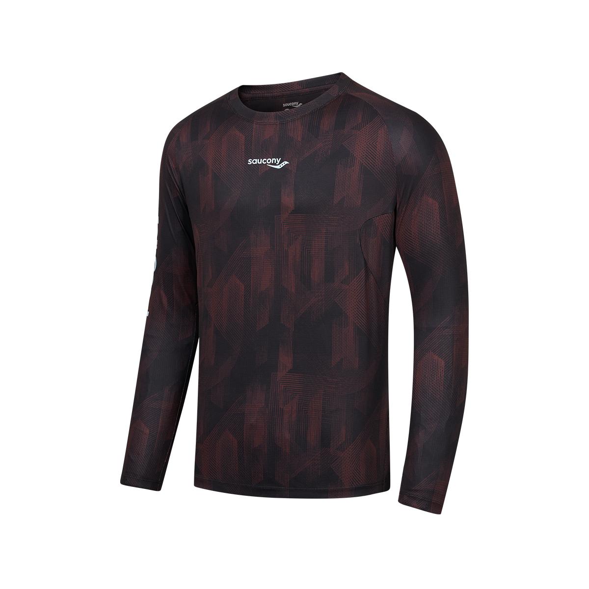 Saucony T Shirts Unisex Maple Leaf All Over Print Crew Neck Moderate SA2250LT95T-PR222 2XL