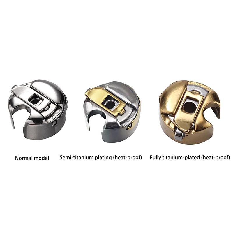 Sewing Machine Titanium Bobbin Case With Steel Sheet For Industrial Sewing Machine Accessories High Temperature Resistance