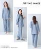 ON NISHIKI Pajamas Women Long-Sleeve 100% Cotton Double Gauze Combed Yarn Skin-Friendly Front-Button Set Spring Autumn Loungewear Navy L