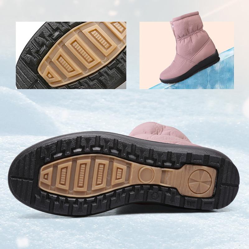2025 Winter Shoes Colorful Modern Fashion Women Snow Boots Flat Non-slip Waterproof Women Ankle Boots Warm Plush Plus Size 41